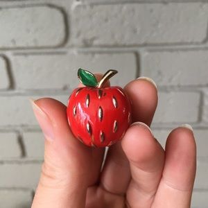 Vintage Napier Apple Brooch